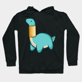 Long Neck stuck in pasta, Brontosaurus, Brachiosaurus Hoodie